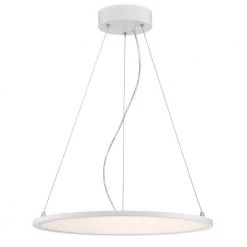 Atler Integrated LED Matte White Chandelier with White Acrylic Disc by Westinghouse -Westinghouse Shop matte white westinghouse chandeliers 6575100 1f 1000