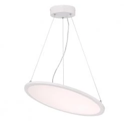 Atler Integrated LED Matte White Chandelier with White Acrylic Disc by Westinghouse -Westinghouse Shop matte white westinghouse chandeliers 6575100 76 1000