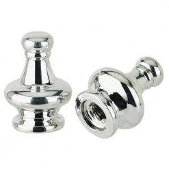 1-1/4 in. Nickel Finish Lamp Knobs (2-Pack) by Westinghouse
