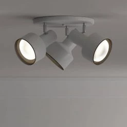 3-Light Ceiling Fixture White Interior Multi-Directional Flush Mount by Westinghouse -Westinghouse Shop off white westinghouse flush mount lights 6632600 c3 1000