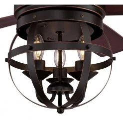 Stella Mira 52 in. Indoor Oil Rubbed Bronze Ceiling Fan with Remote Control by Westinghouse 18 Stella Mira 52 in. Indoor Oil Rubbed Bronze Ceiling Fan with Remote Control by Westinghouse -Westinghouse Shop oil rubbed bronze hi westinghouse ceiling fans with lights 7217100 4f 1000