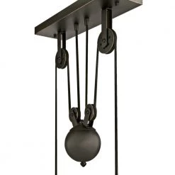 Iron Hill 3-Light Oil Rubbed Bronze Island Pulley Pendant by Westinghouse -Westinghouse Shop oil rubbed bronze hi westinghouse chandeliers 6332500 c3 1000