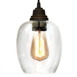 Eldon 5-Light Oil Rubbed Bronze with Highlights Chandelier and Clear Seeded Glass Shades by Westinghouse -Westinghouse Shop oil rubbed bronze hi westinghouse chandeliers 6333100 1d 1000