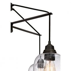 Eldon 5-Light Oil Rubbed Bronze with Highlights Chandelier and Clear Seeded Glass Shades by Westinghouse -Westinghouse Shop oil rubbed bronze hi westinghouse chandeliers 6333100 40 1000