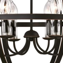 Stella Mira 6-Light Oil Rubbed Bronze with Highlights Outdoor Hanging Chandelier by Westinghouse -Westinghouse Shop oil rubbed bronze hi westinghouse outdoor chandeliers 6339000 44 1000