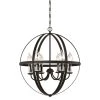 Stella Mira 6-Light Oil Rubbed Bronze with Highlights Outdoor Hanging Chandelier by Westinghouse