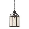 Cardinal Oil Rubbed Bronze 1-Light with Highlights Outdoor Hanging Pendant by Westinghouse
