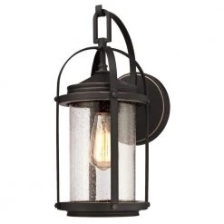 Default 46 Grandview 1-Light Oil Rubbed Bronze with Highlights Outdoor Wall Lantern Sconce by Westinghouse