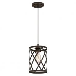 Isadora 1-Light Oil Rubbed Bronze with Highlights Mini Pendant by Westinghouse -Westinghouse Shop oil rubbed bronze hi westinghouse pendant lights 6362200 4f 1000