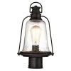 Brynn 1-Light Oil Rubbed Bronze with Highlights Outdoor Post Light by Westinghouse