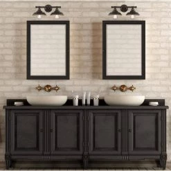 Iron Hill 2-Light Oil Rubbed Bronze with Highlights Wall Mount Bath Light by Westinghouse -Westinghouse Shop oil rubbed bronze hi westinghouse vanity lighting 6354800 31 1000