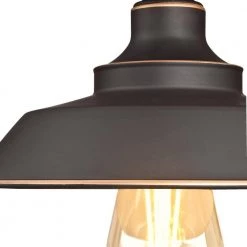 Iron Hill 9 in. 1-Light Oil Rubbed Bronze with Highlights Semi-Flush Mount by Westinghouse -Westinghouse Shop oil rubbed bronze w highlights westinghouse flush mount lights 6370100 4f 1000