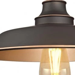 Iron Hill 12 in. 1-Light Oil Rubbed Bronze with Highlights Semi-Flush Mount by Westinghouse 6 Iron Hill 12 in. 1-Light Oil Rubbed Bronze with Highlights Semi-Flush Mount by Westinghouse -Westinghouse Shop oil rubbed bronze w highlights westinghouse flush mount lights 6370300 4f 1000
