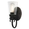 Ashton 1-Light Oil Rubbed Bronze with Highlights Wall Mount Sconce by Westinghouse