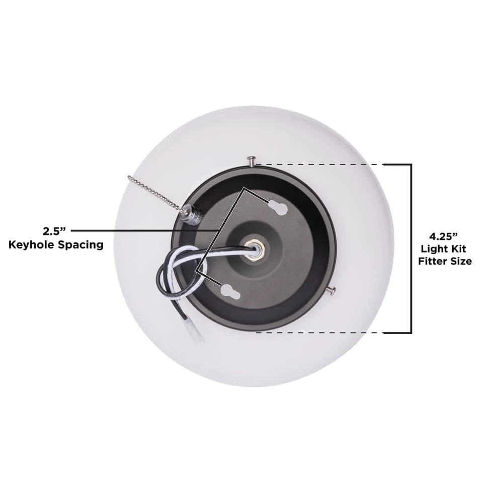 1-Light LED Schoolhouse Ceiling Fan Light Kit by Westinghouse 5 1-Light LED Schoolhouse Ceiling Fan Light Kit by Westinghouse - Image 5