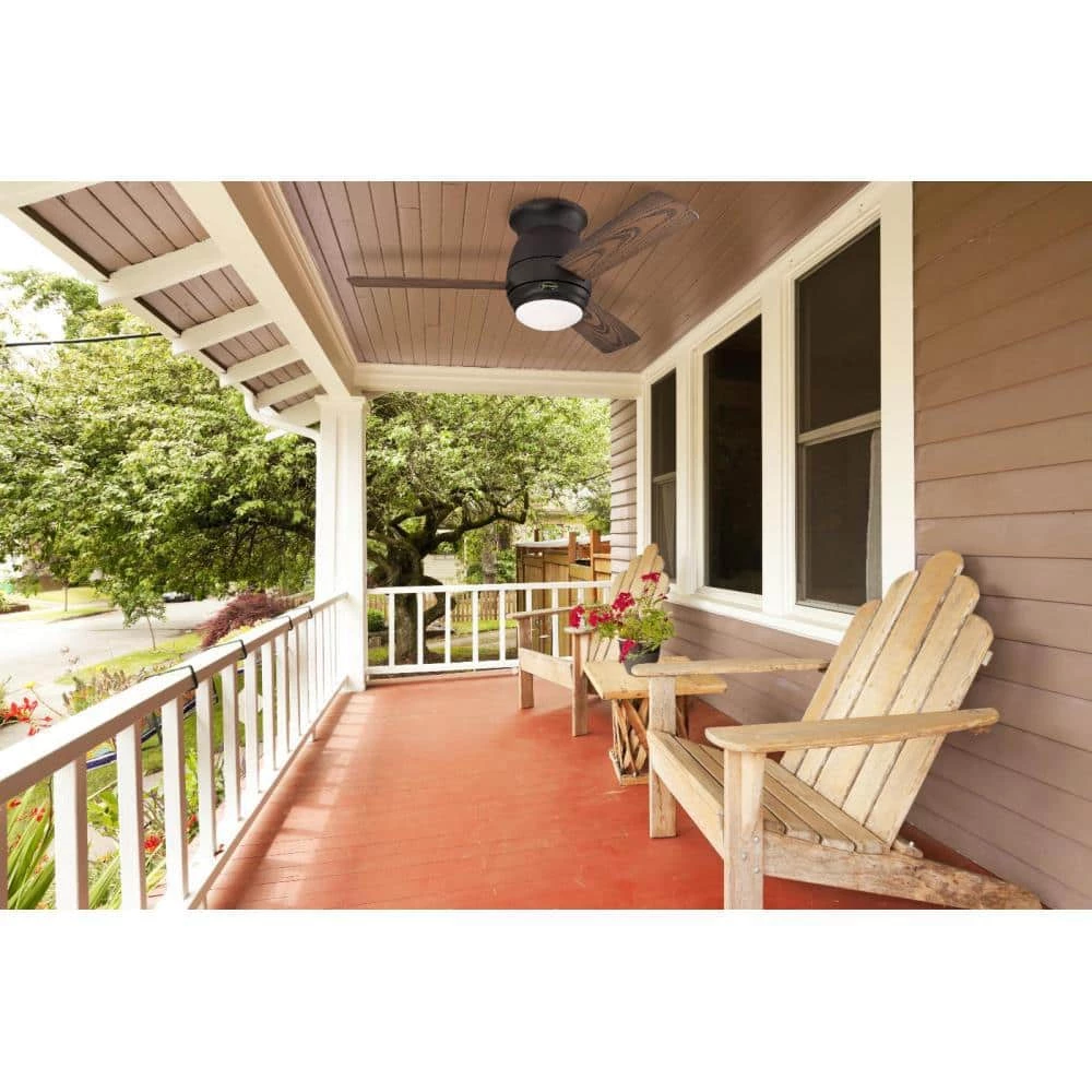 Halley 44 in. LED Indoor/Outdoor Oil Rubbed Bronze Ceiling Fan with Remote Control by Westinghouse 2 Halley 44 in. LED Indoor/Outdoor Oil Rubbed Bronze Ceiling Fan with Remote Control by Westinghouse - Image 2