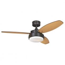 Alloy 42 in. LED Oil Rubbed Bronze Ceiling Fan with Light Kit by Westinghouse -Westinghouse Shop oil rubbed bronze westinghouse ceiling fans with lights 7222500 1f 1000