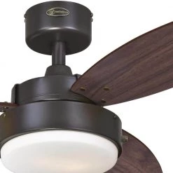 Alloy 42 in. LED Oil Rubbed Bronze Ceiling Fan with Light Kit by Westinghouse -Westinghouse Shop oil rubbed bronze westinghouse ceiling fans with lights 7222500 4f 1000