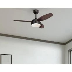 Alloy 42 in. LED Oil Rubbed Bronze Ceiling Fan with Light Kit by Westinghouse -Westinghouse Shop oil rubbed bronze westinghouse ceiling fans with lights 7222500 c3 1000