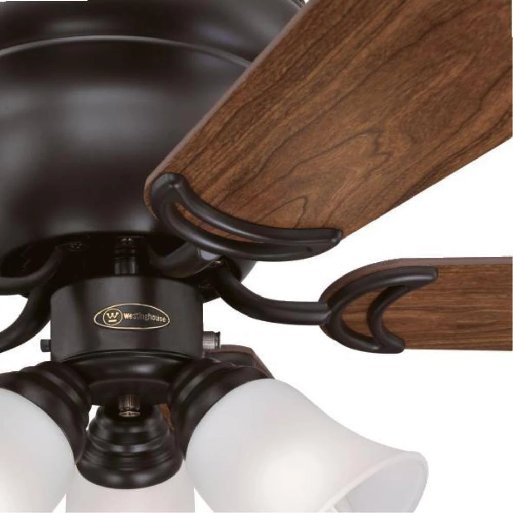 Contempra Trio 42 in. LED Oil Rubbed Bronze Ceiling Fan with Light Kit by Westinghouse 4 Contempra Trio 42 in. LED Oil Rubbed Bronze Ceiling Fan with Light Kit by Westinghouse - Image 4
