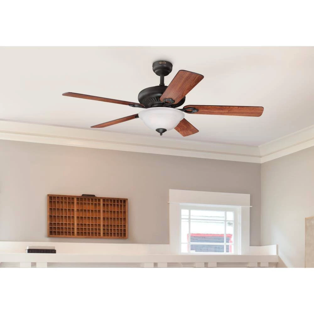 Fairview 52 in. LED Oil Rubbed Bronze Ceiling Fan with Light Kit and Remote Control by Westinghouse 3 Fairview 52 in. LED Oil Rubbed Bronze Ceiling Fan with Light Kit and Remote Control by Westinghouse - Image 3