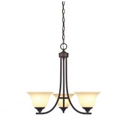 Kings Canyon 3-Light Oil Rubbed Bronze Chandelier by Westinghouse