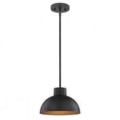 Default 10 Malte 1-Light Hammered Oil Rubbed Bronze Pendant by Westinghouse