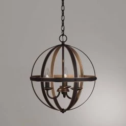 Stella Mira 3-Light Oil-Rubbed Bronze with Highlights Pendant by Westinghouse -Westinghouse Shop oil rubbed bronze westinghouse chandeliers 6341800 d4 1000