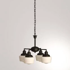 Scholar 4-Light Oil Rubbed Bronze Convertible Chandelier/Semi Flush Mount by Westinghouse -Westinghouse Shop oil rubbed bronze westinghouse chandeliers 6342000 1f 1000
