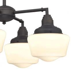 Scholar 4-Light Oil Rubbed Bronze Convertible Chandelier/Semi Flush Mount by Westinghouse -Westinghouse Shop oil rubbed bronze westinghouse chandeliers 6342000 44 1000