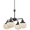 Scholar 4-Light Oil Rubbed Bronze Convertible Chandelier/Semi Flush Mount by Westinghouse