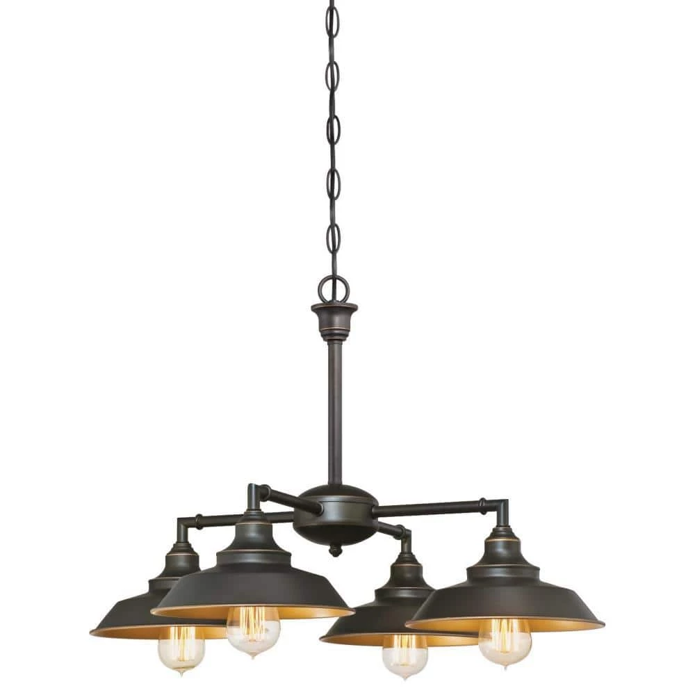 Iron Hill 4-Light Oil Rubbed Bronze Chandelier by Westinghouse 1 Iron Hill 4-Light Oil Rubbed Bronze Chandelier by Westinghouse