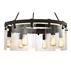 Burnell 6-Light Oil Rubbed Bronze Chandelier with Clear Seeded Glass Shades by Westinghouse -Westinghouse Shop oil rubbed bronze westinghouse chandeliers 6352200 c3 1000