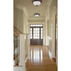 2-Light Oil Rubbed Bronze Flush Mount (2-Pack) by Westinghouse -Westinghouse Shop oil rubbed bronze westinghouse flush mount lights 6344500 4f 1000