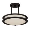 Lauderdale 75-Watt Oil Rubbed Bronze Integrated LED Dimmable Semi-Flush Mount by Westinghouse