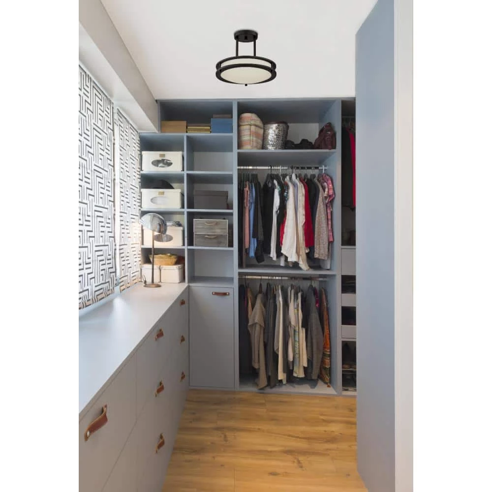 Lauderdale 75-Watt Oil Rubbed Bronze Integrated LED Dimmable Semi-Flush Mount by Westinghouse 2 Lauderdale 75-Watt Oil Rubbed Bronze Integrated LED Dimmable Semi-Flush Mount by Westinghouse - Image 2