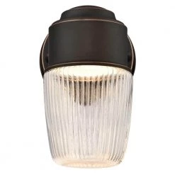 1-Light Oil Rubbed Bronze Outdoor Integrated LED Wall Lantern Sconce with Dusk to Dawn Sensor by Westinghouse -Westinghouse Shop oil rubbed bronze westinghouse outdoor sconces 6106900 c3 1000