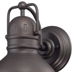 Orson 1-Light Oil Rubbed Bronze Outdoor Integrated Dimmable LED Wall Mount Lantern by Westinghouse -Westinghouse Shop oil rubbed bronze westinghouse outdoor sconces 6204600 4f 1000
