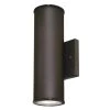 Mayslick 2-Light Oil Rubbed Bronze Outdoor Integrated Wall Lantern Sconce Cylinder by Westinghouse