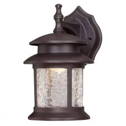 1-Light Oil Rubbed Bronze Outdoor Integrated LED Wall Lantern Sconce by Westinghouse