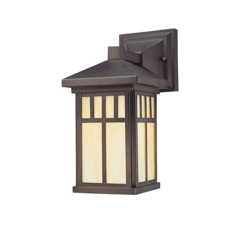 Burnham 1-Light Oil Rubbed Bronze Outdoor Wall-Mount Lantern Sconce by Westinghouse 1 Burnham 1-Light Oil Rubbed Bronze Outdoor Wall-Mount Lantern Sconce by Westinghouse