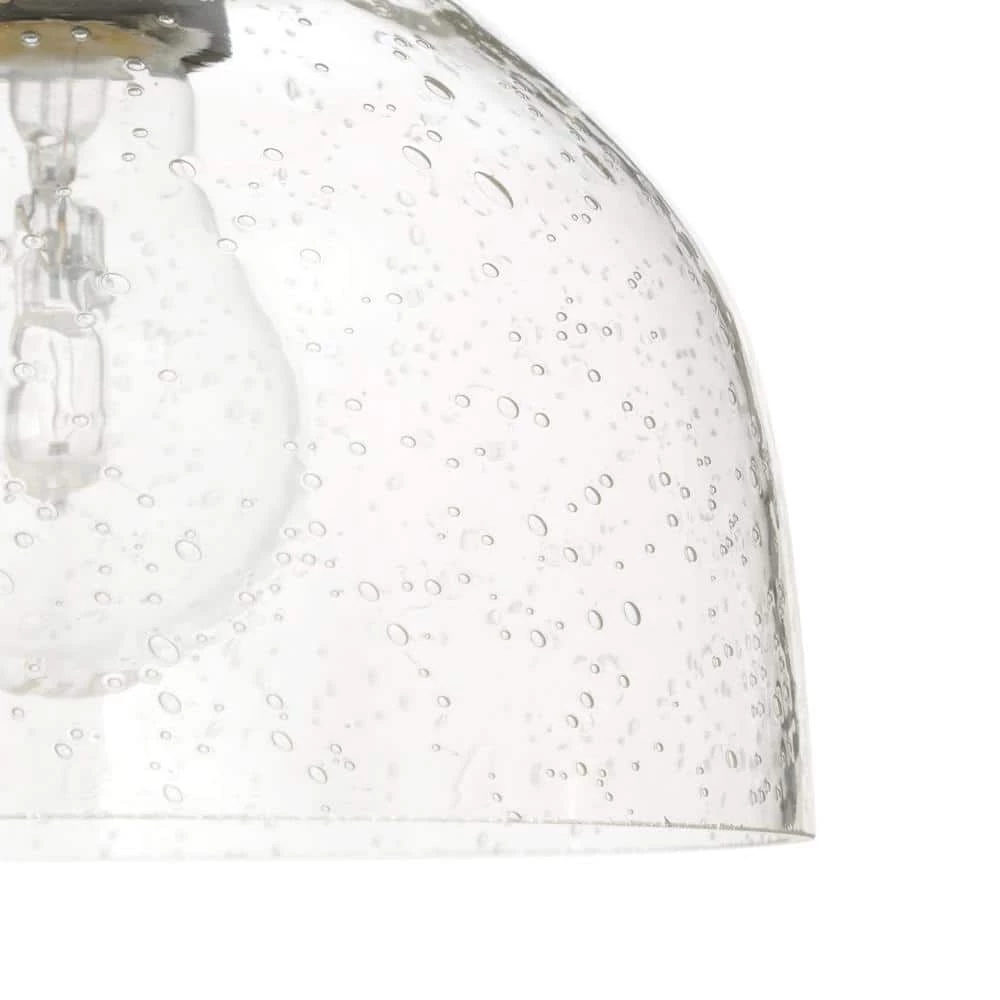 1-Light Oil Rubbed Bronze Adjustable Mini Pendant with Hand-Blown Clear Seeded Glass by Westinghouse 5 1-Light Oil Rubbed Bronze Adjustable Mini Pendant with Hand-Blown Clear Seeded Glass by Westinghouse - Image 5