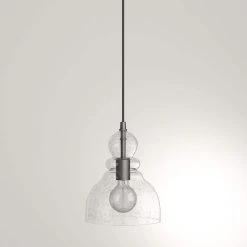 1-Light Oil Rubbed Bronze Adjustable Mini Pendant with Hand-Blown Clear Seeded Glass by Westinghouse 21 1-Light Oil Rubbed Bronze Adjustable Mini Pendant with Hand-Blown Clear Seeded Glass by Westinghouse -Westinghouse Shop oil rubbed bronze westinghouse pendant lights 6100800 44 1000
