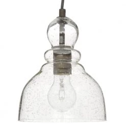 1-Light Oil Rubbed Bronze Adjustable Mini Pendant with Hand-Blown Clear Seeded Glass by Westinghouse 15 1-Light Oil Rubbed Bronze Adjustable Mini Pendant with Hand-Blown Clear Seeded Glass by Westinghouse -Westinghouse Shop oil rubbed bronze westinghouse pendant lights 6100800 a0 1000