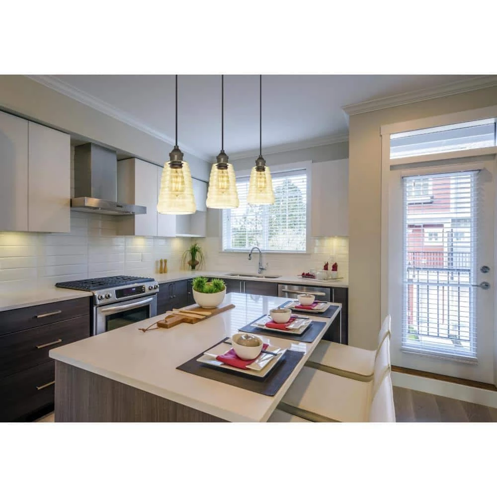 1-Light Oil Rubbed Bronze Retro Mini Pendant by Westinghouse 3 1-Light Oil Rubbed Bronze Retro Mini Pendant by Westinghouse - Image 3