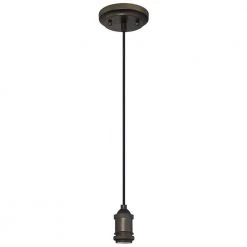 1-Light Oil Rubbed Bronze Retro Mini Pendant by Westinghouse
