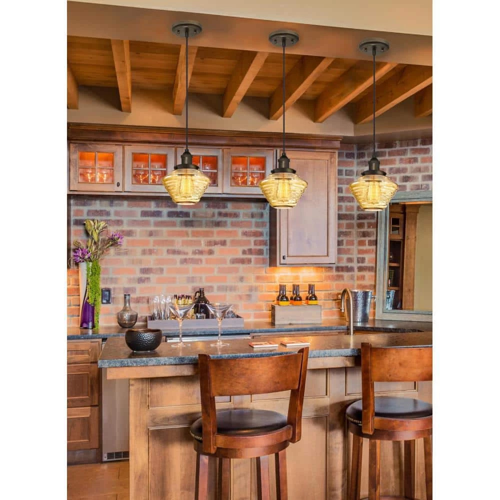 1-Light Oil Rubbed Bronze Retro Mini Pendant by Westinghouse 7 1-Light Oil Rubbed Bronze Retro Mini Pendant by Westinghouse - Image 7