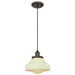 1-Light Oil Rubbed Bronze Retro Mini Pendant by Westinghouse 12 1-Light Oil Rubbed Bronze Retro Mini Pendant by Westinghouse -Westinghouse Shop oil rubbed bronze westinghouse pendant lights 6103200 fa 1000