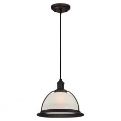 1-Light Oil Rubbed Bronze Pendant by Westinghouse