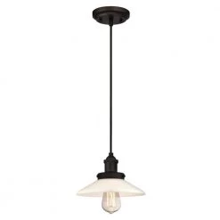 Abigail 1-Light Oil Rubbed Bronze Pendant by Westinghouse